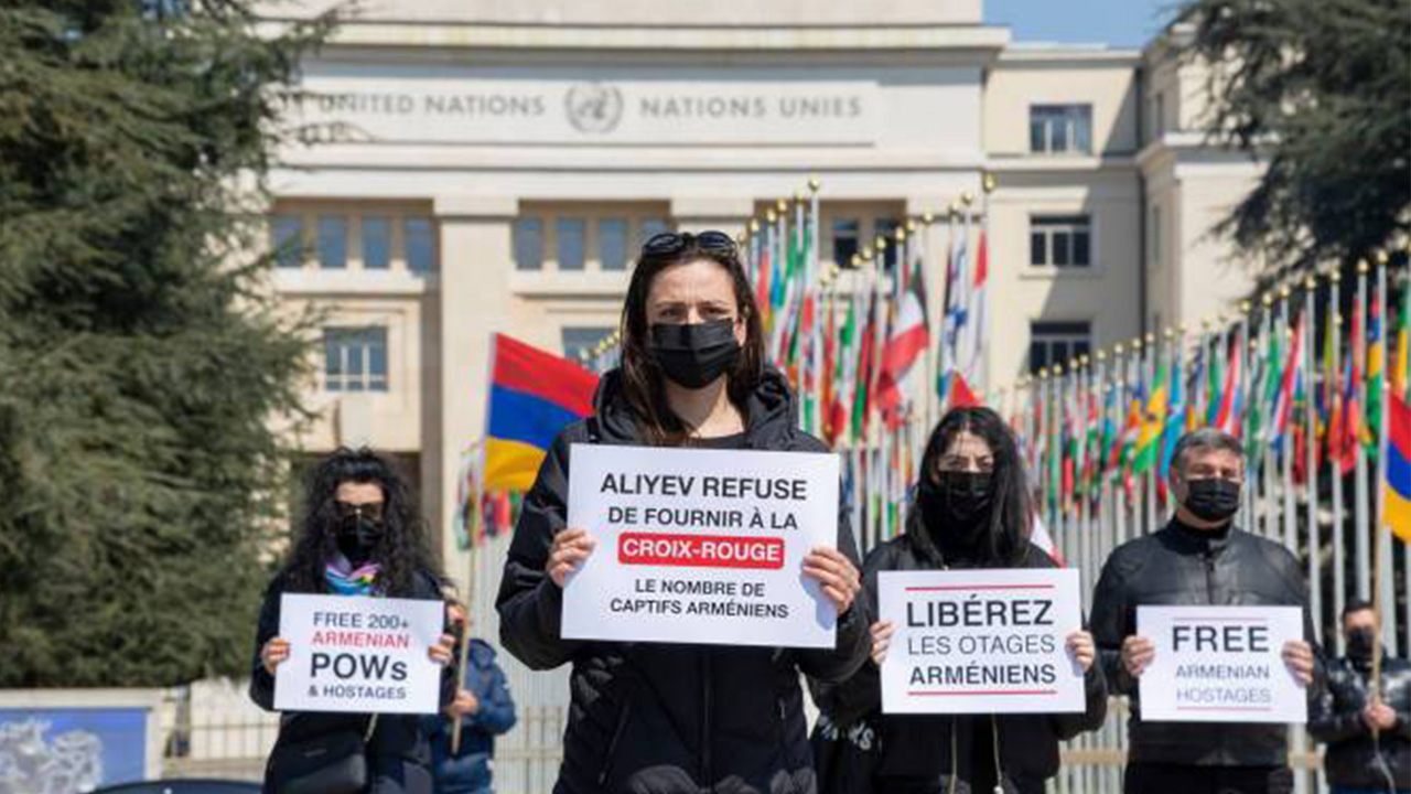 header protest armenian pow prisoner war azerbaijan