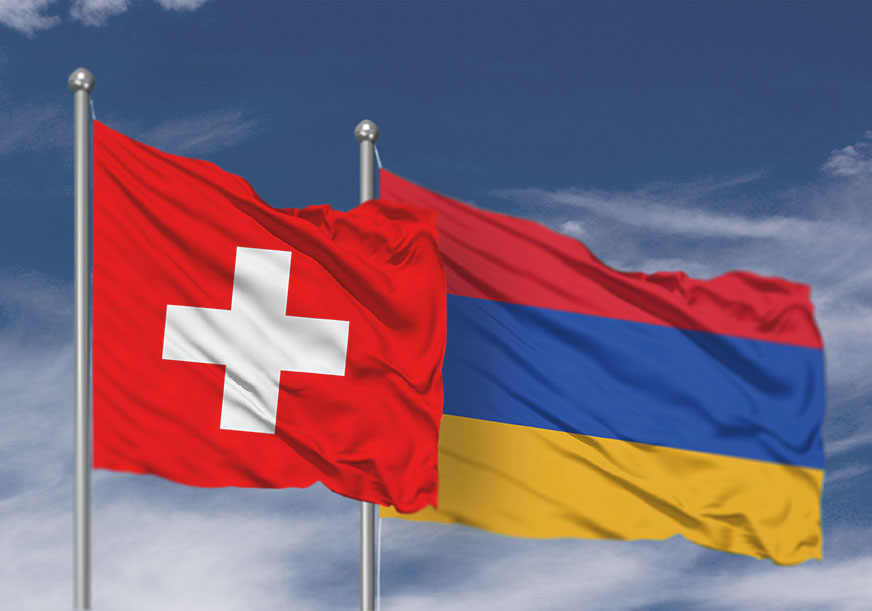 Flag of Switzerland and Armenia