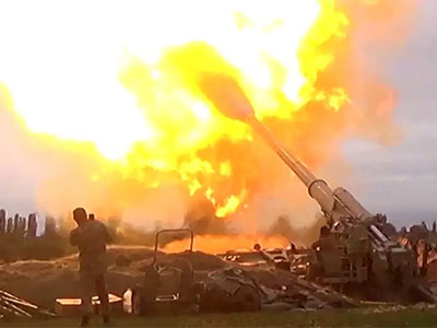 Azerbaijan Attacks Armenia Artillery